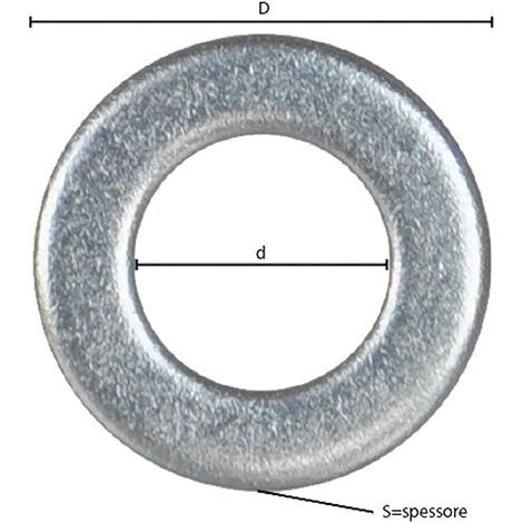 500 rondelles plates A2-70 inox m.10 S2xP20Xd10,5 mm