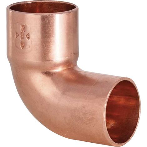 GOMITO A 90° IN RAME MASCHIO/FEMMINA A SALDARE Ø16 x 16 mm