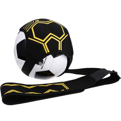 Entraîneur De Football Solo Réglable Mains Libres - Pour Ballons Tailles 3 4 5 - Ceinture Ajustable Et Fermeture Velcro - Lot De 2 (1/5)