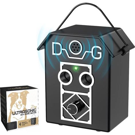 Anti Aboiement Chien, 3 Modes Ultrasons Anti aboiement, 50FT Automatique Boitier Ultrason Chien, Dispositif Anti-aboiement Chien Puissant Étanche pour Petits Moyens Grands Chiens Intérieur Extérieur (1/5)