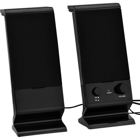 Mini enceinte portable USB 2.0 avec caisson de basses pour téléphone portable, ordinateur portable et PC (1/5)