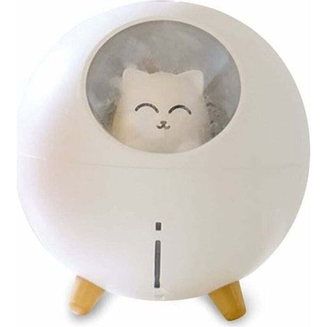 1 Humidificateur d'air, 220 ml, brume froide, lumière 7 couleurs, arrêt automatique, pour bureau et maison (1/4)