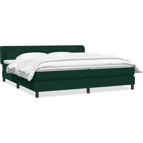 Maison Exclusive - Boxspringbett mit Matratzen Dunkelgrün 180x220 (1/5)