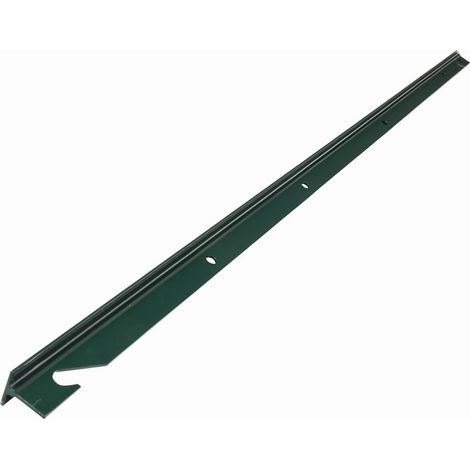 Werka Pro – Poteau T vert en acier 2 m – 5 perçages pour grillage – Résistance accrue aux intempéries – Installation facile et rapide
