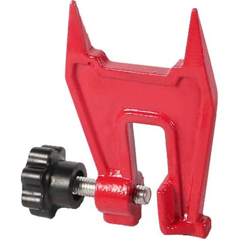 1 Étau de sciage pour souche, fixation précise guide, structure en fer robuste, outil limage tronçonneuse, foresterie et jardin (1/5)