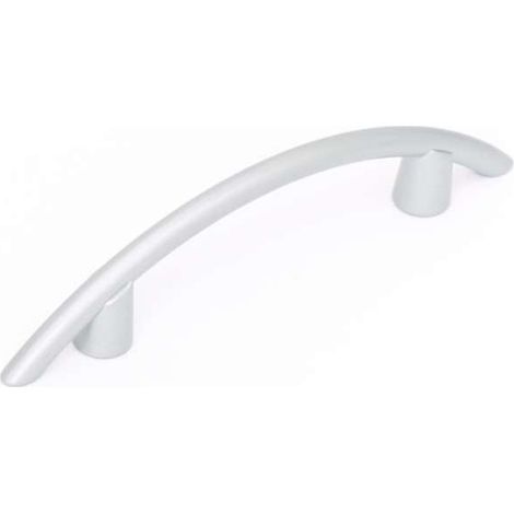 MANIGLIA IN METALLO MODERNA ARGENTO 32MM TIPO D