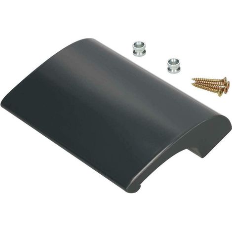 Kotarbau – Poignée de porte coulissante en aluminium gris anthracite – Forme ergonomique – Résistante aux intempéries – Installation facile