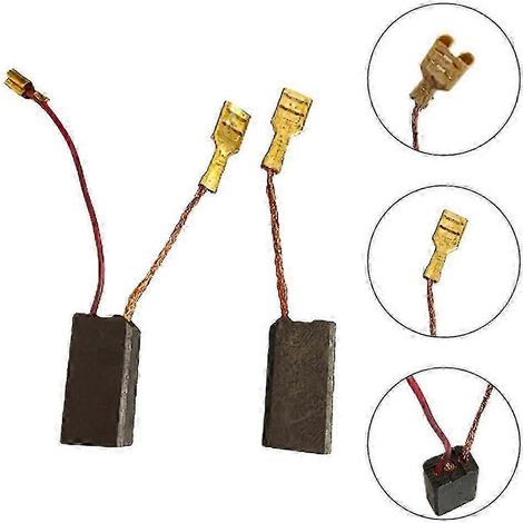 Lot de 2 balais de charbon pour perceuse électrique Hilti TE16, TE106, TE30, 348132, TE-16C, TE-30, D41, Boris (1/5)