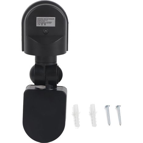 Einstellbarer 110–240 V PIR-Infrarot-Bewegungsmelder für Lichtschalter, Schwarz (1/5)