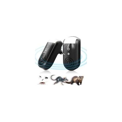 Lot de 2 Repulsif Souris Ultrason Rongeur Rat Veilleuse, Prises Répulsif Nuisible Esthétique Électronique Intérieur Naturel Anti-Rongeurs Furet Fouine Loir Grenier Voiture Animaux Pest