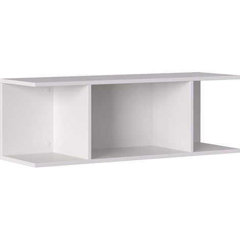 Étagère à 3 Compartiments 100x30xh33 cm Blanc Mat (1/5)