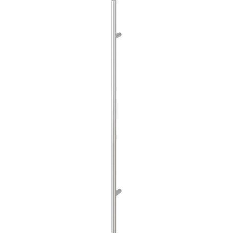 HOPPE Stangengriff E5011 - 1400/1000mm, Edelstahl matt, Ausführung: gerade, Stossgriff für Haustür