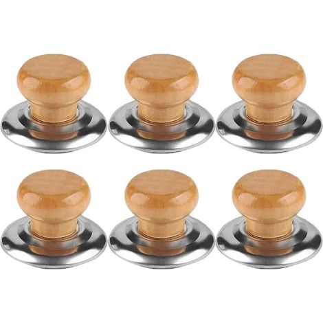 Manico per coperchio pentola, universale, design antiscottatura, A- 6 pezzi (1/2)