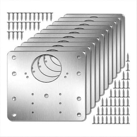 Montageplatte für Schranktürscharniere, Reparaturset für Metallleisten, Möbelbefestigungsset, Türverstärkungsstück, Hardware-Zubehör, Ersatzhalterung (1/5)