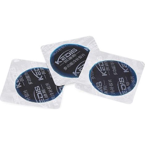Boîte de 64 rustines rondes en caoutchouc naturel de 55 mm pour pneus de voiture, réparation à froid, sans chambre à air. (1/4)