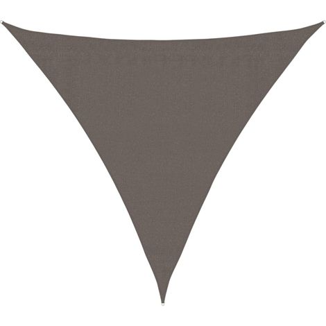 Sunshade Sail HDPE Triangular 3.6x3.6x3.6 m Anthracite vidaXL