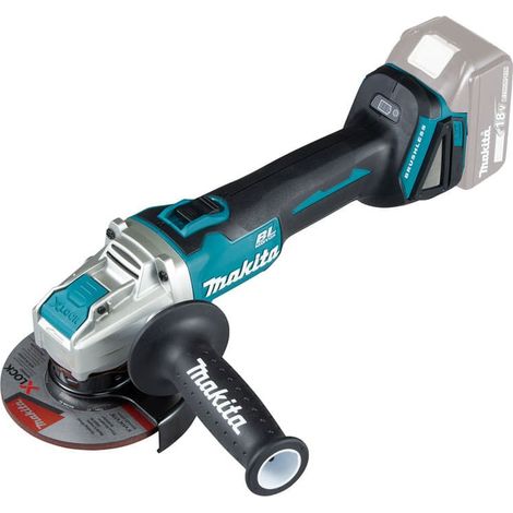 Makita – Meuleuse d'angle 18V X-LOCK Ø125mm DGA521ZX1 – Moteur Brushless – Vitesse 8500 tr/min – Pour béton armé et espaces confinés