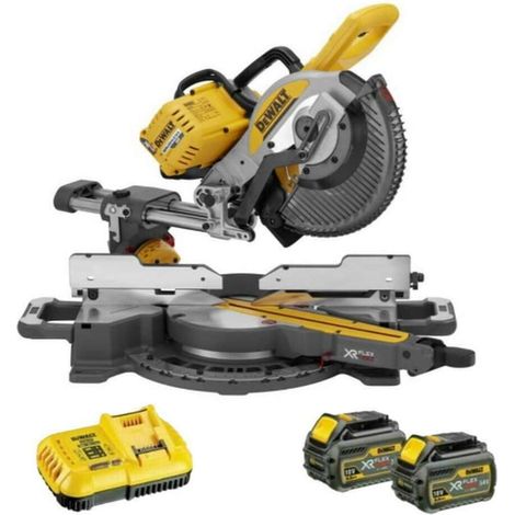 Troncatrice radiale XR Flexvolt 54V 2Ah Li-ion Brushless 250 mm DEWALT - DCS727T2-QW