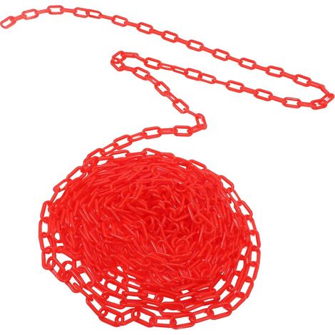 Kunststoff Sicherheitskette Absperrkette Rot 10m Leicht