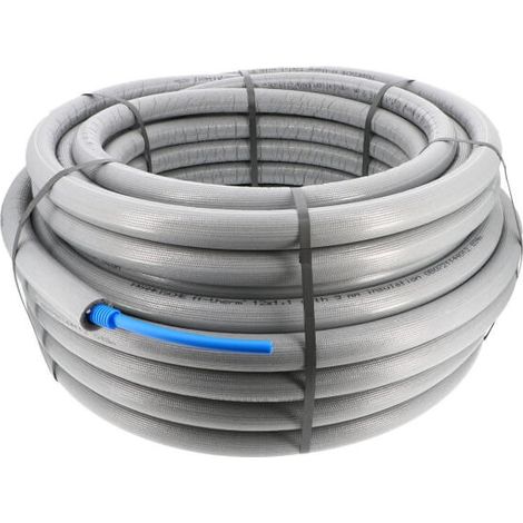 Tube PER gainé isolé bleu Ø20 - longueur 50 m