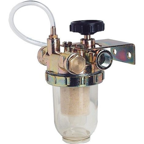Blanc Habitat – Filtre à récupération du retour 12/17 1875 – Double femelle 3/8" – Éléments en alliage d'aluminium et nickelé – Filtration efficace des impuretés (1/2)