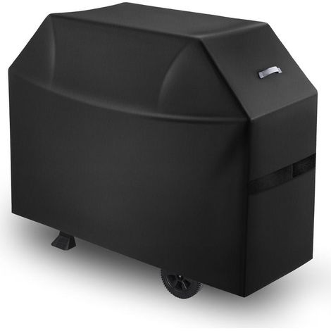 Housse de Barbecue Imperméable Bâche de Protection Coupe-Vent Toutes Saisons Polyester 600D 1524x708 mm Noir (1/5)