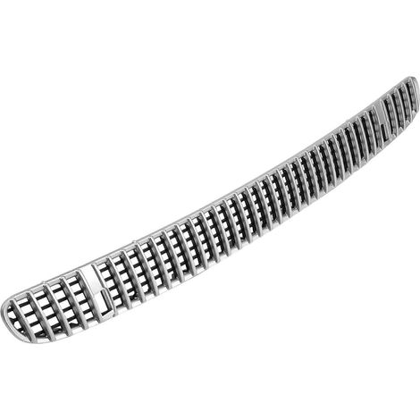 Rejilla del capó con entrada de aire central 51137075324 51137075312 para BMW Serie 3 E46 2002-2005 Plata (Plata)