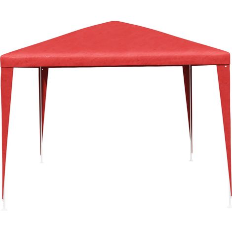 Maison Exclusive - Partyzelt 400 x 300 x 255 cm Rot PE und Stahl (1/5)