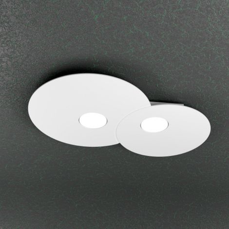 Plafoniera Moderna Cloud Metallo Bianco 2 Luci Gx53 (1/5)