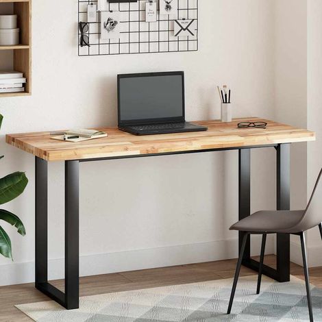 vidaXL Dessus de table rectangulaire 140x60x4 cm bois massif d'acacia (1/5)