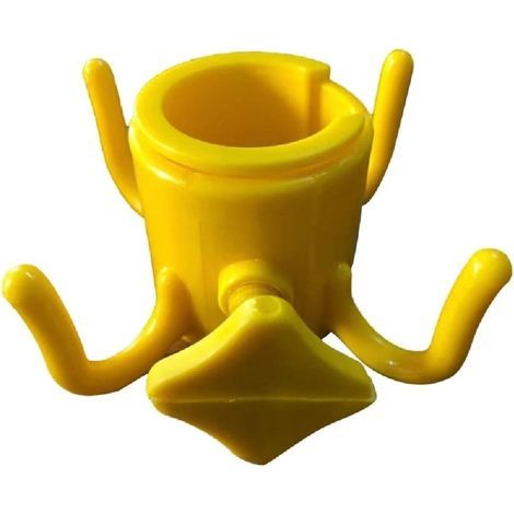 Yellow Crochet de suspension pour parasol de plage - 4 broches - Accessoires de parasol de plage - Crochets réglables pour parapluie - Équipement de plage (1/5)