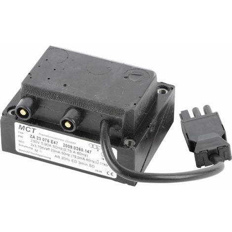 Transformateur d&039allumage ZA23075E47 - DIFF pour Weishaupt : 603088+140013110