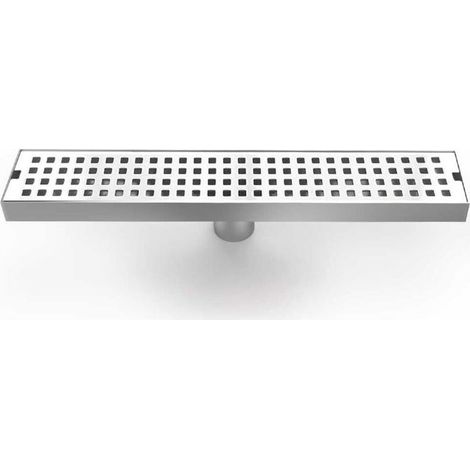40cm Shower Drain, Stainless Steel Shower Drain, Floor Drain for Tiled Bathroom, with Deodorizer and Hair Filter (1/5)