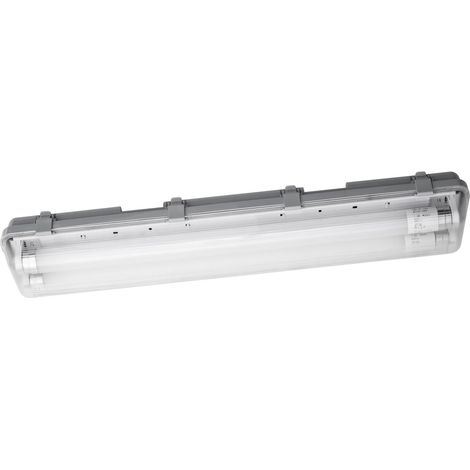 Ledvance – Réglette LED étanche 60 cm 16W – Flux lumineux 1400 lumens – Blanc froid IP65 pour environnements humides – Boîtier polycarbonate (1/9)