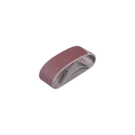 Bandes abrasives 50x686 mm - 5 pièces de bandes abrasives grain 80 pour le ponçage et le polissage à bande， (1/5)