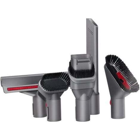 DTEKGAZ - 5-teiliges Staubsauger-Zubehörset für Dyson, mit 3 Staubsaugerbürsten und 2 Staubsaugerdüsen, Staubsauger-Ersatzteile, für Dyson V7 V8 V10 V11, zur Reinigung von Böden, Matratzen und Decken  (1/4)