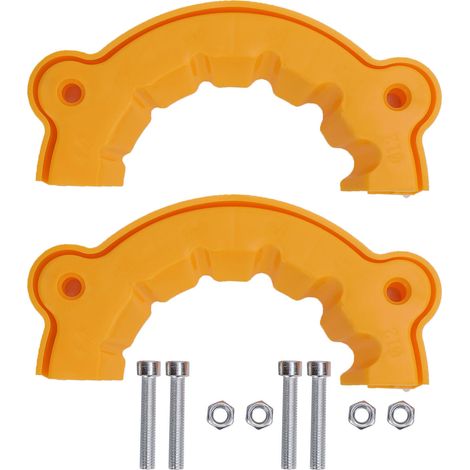 Guida per affilare punte da trapano, accessorio per smerigliatrice da banco portatile, per punte da trapano vecchie (diametri 4, 5, 6, 8, 10 e 12 mm), 2 pezzi. (1/5)