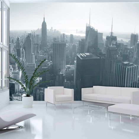 Papier peint panorama de new york en n&b - 300 x 230 cm (1/4)