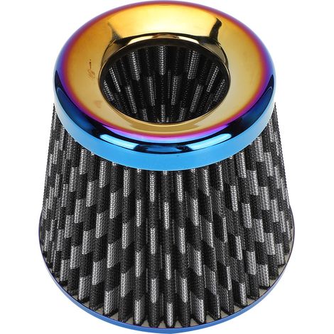 Filtre à air carbone modifié en alliage d'aluminium 76mm tête champignon (1/5)