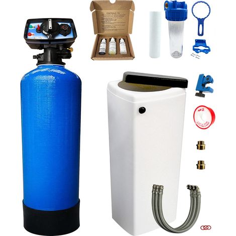 Addolcitore Acqua Biblocco 30l Toodo Fleck 5600 Cronometrico Meccanico Completo Di Kit Installazione