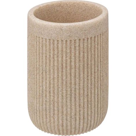 Gobelet Brosse à Dents Design "Onyx" 7cm Lin