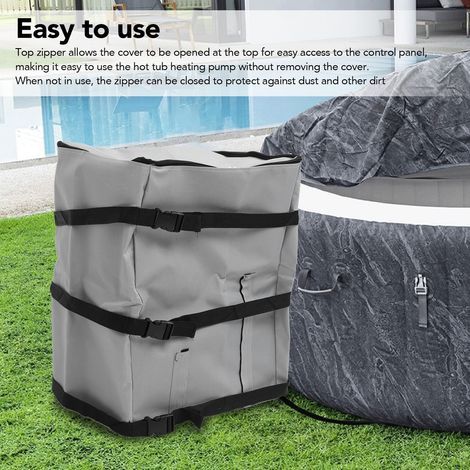 Housse de Pompe pour Spa Imperméable et Isolée avec Fermeture Zippée (1/5)