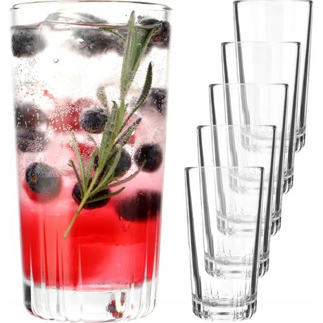 KADAX Trinkgläser, 6er Set, Whiskey Gläser, Glas Set, 344ml