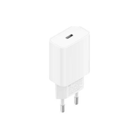 El Xiaomi 20W Fast Charging Power Adapter (TypeâC) es un cargador compacto y potente diseñado para ofrecer carga rápida y estable para una amplia