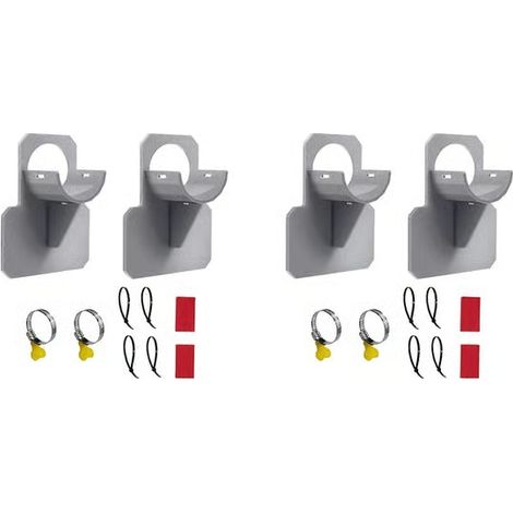 Lot de 4 supports de tubes de piscine, accessoires pour piscines hors sol, accessoires de piscine, tuyaux pour piscines hors sol Gris (1/5)