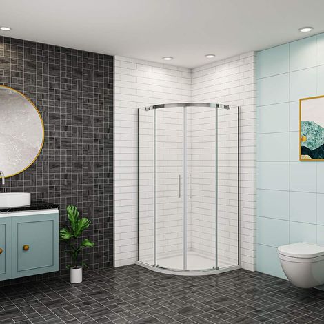 90x90x195cm Duschkabine Runddusche Schiebetür Dusche Duschabtrennung (1/5)