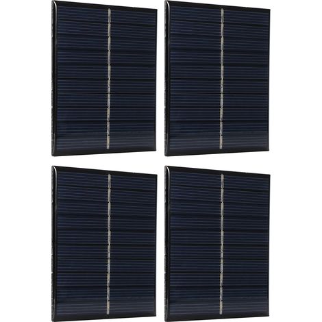 Système de 4 mini modules de panneaux solaires 0,8 W 5 V pour projets de bricolage à domicile et recharge de batteries de jouets (1/5)