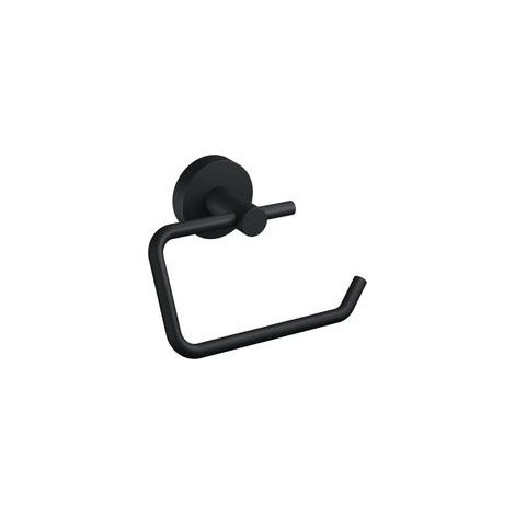 Porte Rouleau Papier Toilette, Noir Mat  Dérouleur Sans Couvercle pour Salles de Bains Modernes et de Style Industriel  Sans Perçage  99 mm x 140 mm x 53 mm