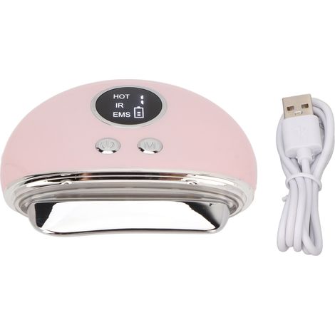 Lot Lumineux Machine Gua Sha Électrique Rose, Appareil Massage Visage Micro-Courant, Lifting Anti-Rides, Soin Peau à Domicile (1/5)