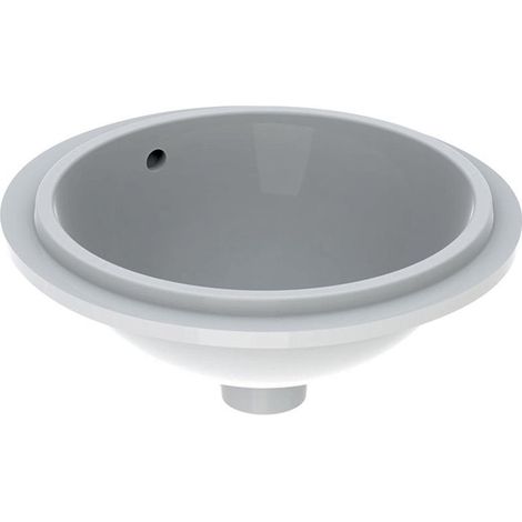 Lavabo sous plan VariForm rond d: 330mm sans trou de robinetterieavec trop plein we
